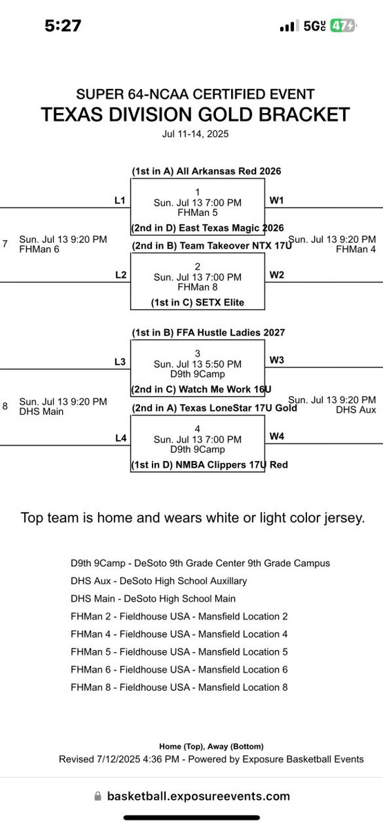 Full Bracket! Let’s go!!