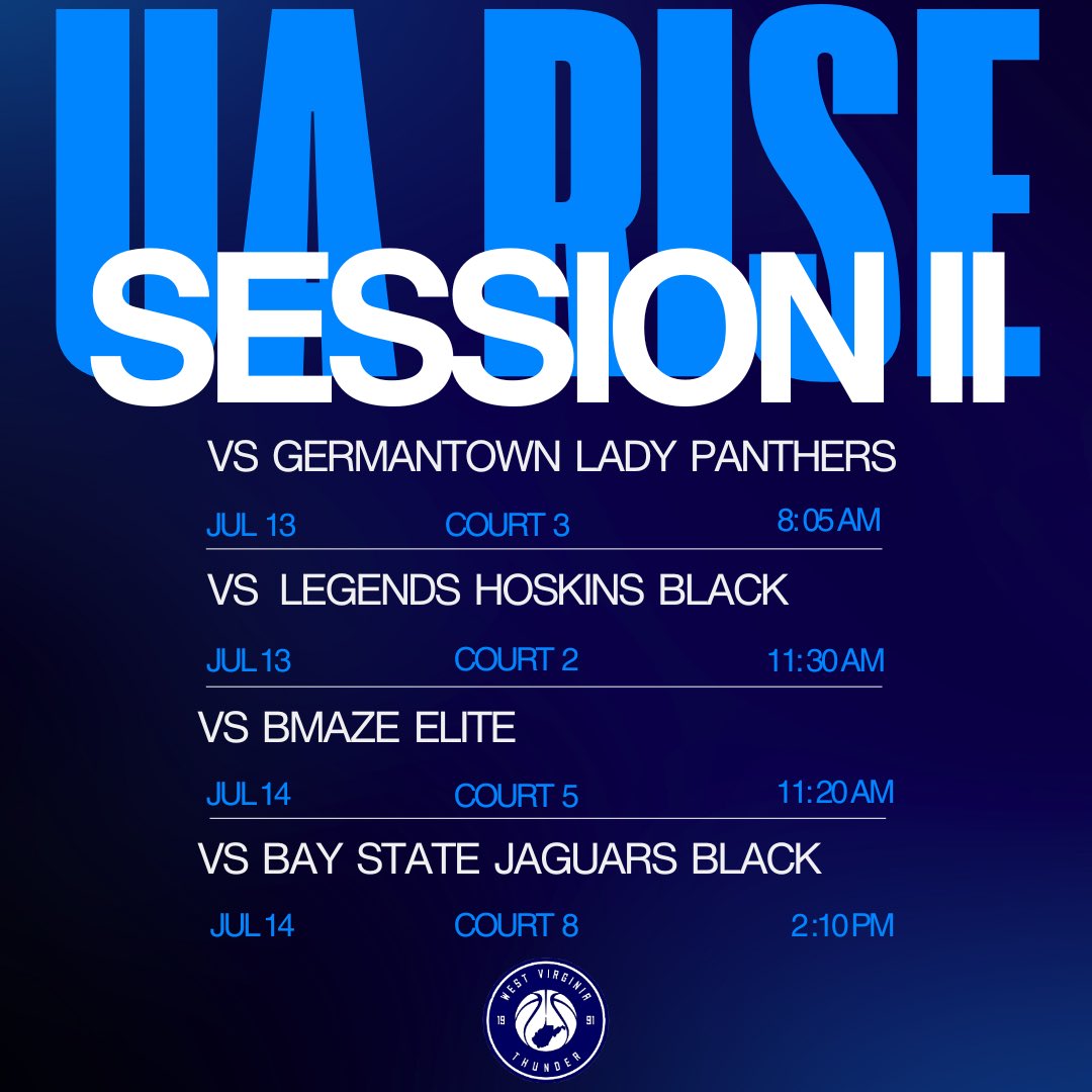 2026 West Virginia Thunder UAA RISE (@2026thunderstew) on Twitter photo Come check us out in Indianapolis at the Farmers Bank Fieldhouse! <a href="/UARiseGirls/">UA Rise Girls I Basketball</a> Come check us out in Indianapolis at the Farmers Bank Fieldhouse! <a href="/UARiseGirls/">UA Rise Girls I Basketball</a>