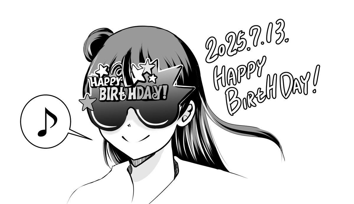 @dokinteishinren お誕生日おめでとうございます
また1年 活躍&新作 楽しみにしております
気持ちらくがきだけですが 