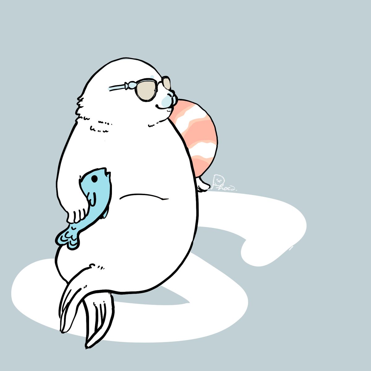 phocazarashi's tweet image. おはよー!🦭☀️
今日、海行く?
…
……
それとも、魚屋さん?🐟💕
#phoca
#朝ごはんたべた?