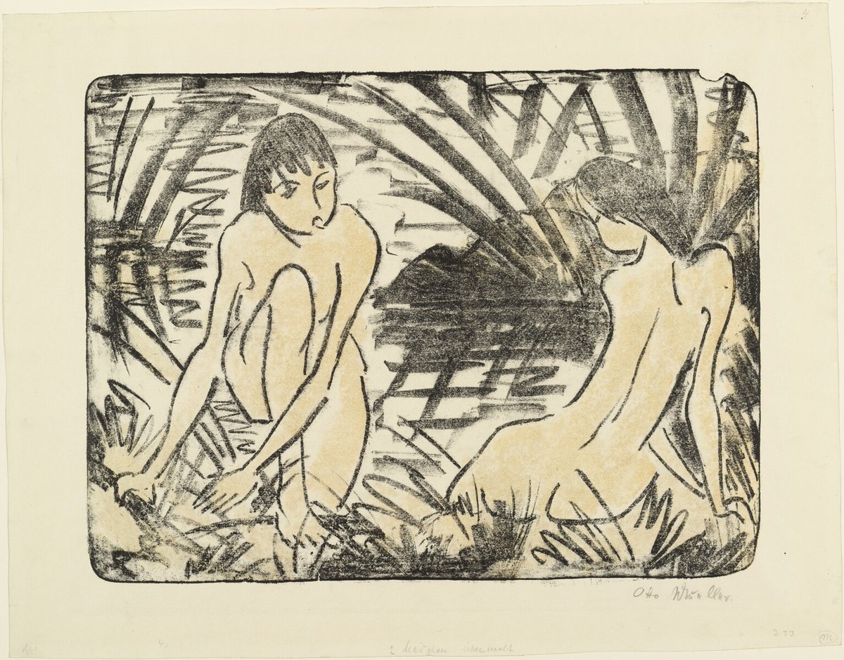 Zwei Badende am Ufer (Two Bathers on the Shore) moma.org/collection/wor…