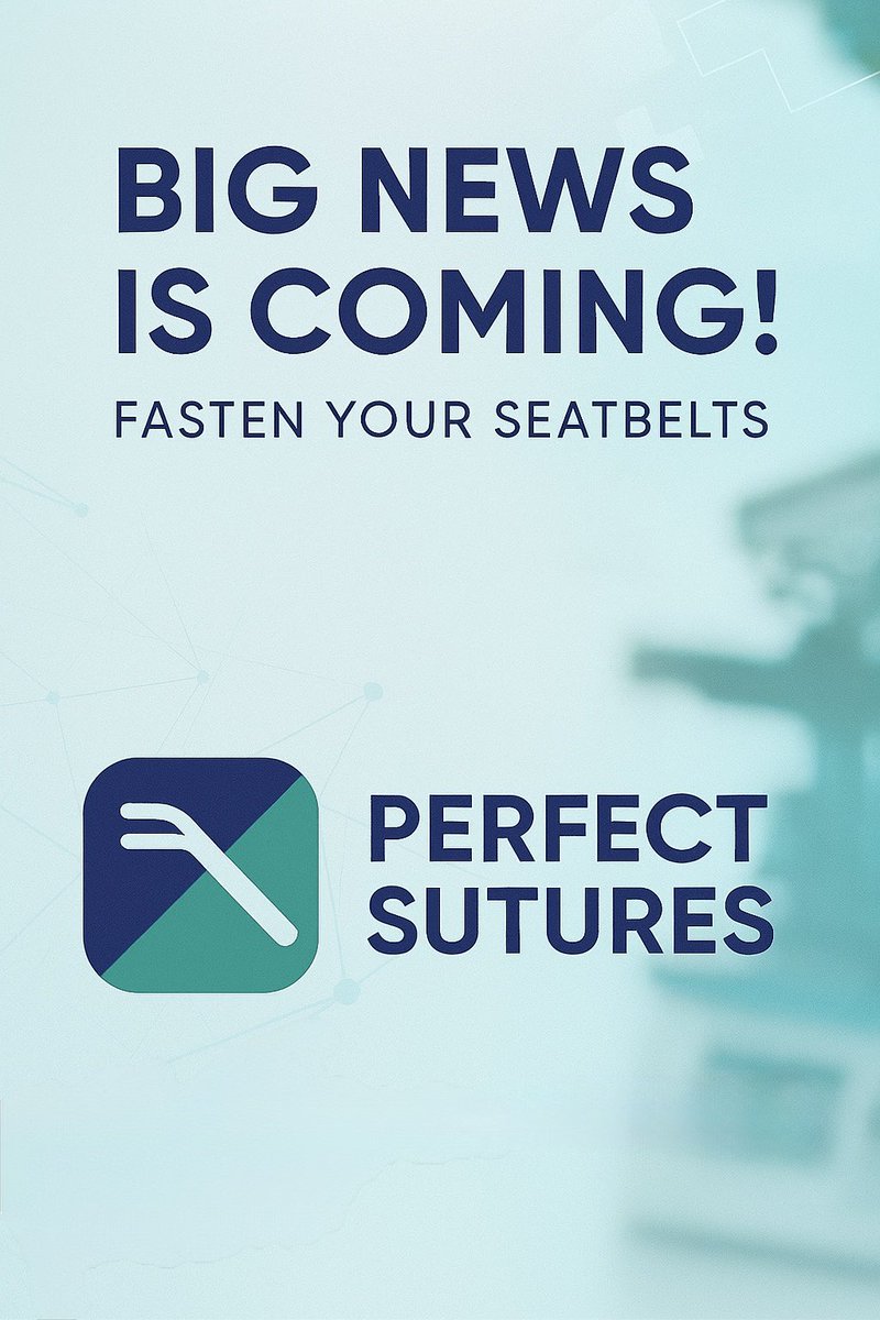 abosalih55551's tweet photo. Big news is coming from Perfect Sutures Factory!
Get ready and fasten your seatbelts — something exciting is on the way.
#MedicalSupplies #PerfectSutures #StayTuned #PSF #innovation #healthcareinnovation #manufacturercollaboration #Saudimade https://t.co/Npf85yUW81