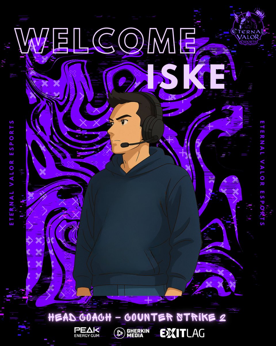 🚨 Welcome our new Head Coach! 🚨

Please welcome our new #CS2 Head Coach — the EU import himself, <a href="/Iskemagic/">Iske</a> 🇪🇺🧠

Experienced. Tactical. Slightly terrifying.

He’s here to whip the squad into shape — or just yell in 5 languages.

#CounterStrike2 #Esports <a href="/PeakEnergyGum/">Peak Energy Gum</a>