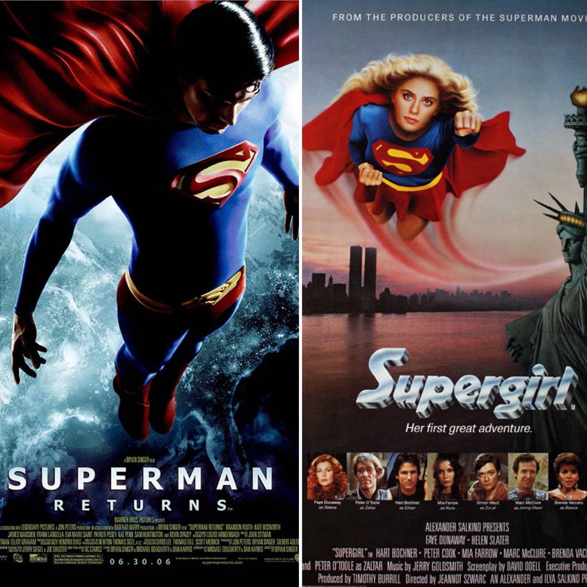 F2Fpod's tweet photo. Can’t think of a better way to celebrate #SupermanMovie weekend than to listen to our episodes on SUPERGIRL (1984) and SUPERMAN RETURNS (2006). Check ‘em out, wherever you get your pods! #superman https://t.co/fVaiXpUJGY
