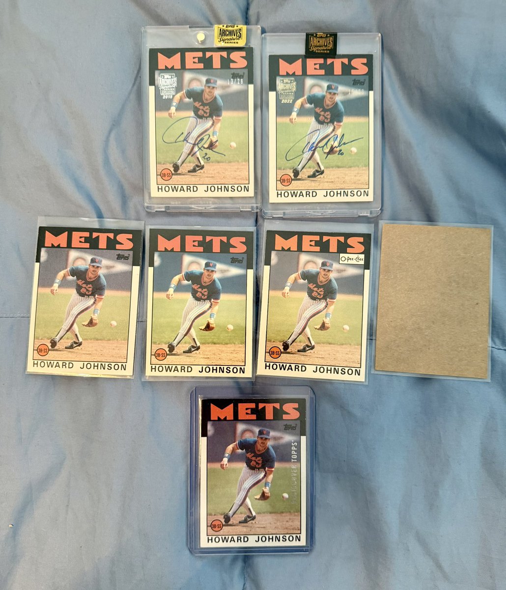 SpecialKLevy's tweet image. Recently added another @20Hojo 2015 @Topps archives to the 1986 @Mets variation rotation. #LGM⚾️