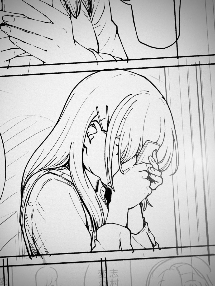 今日も１コマずつ。
頑張って良い漫画にしたいです。