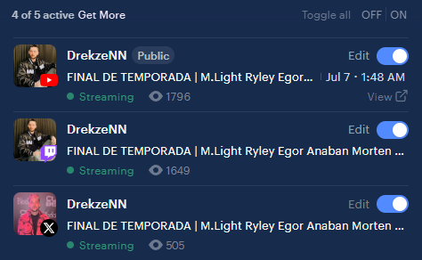 DrekzeNN's tweet photo. 💣Tarde pero seguro +5300 personas en directo de final de temporada entre todas mis plataformas.

Es una locura el contenido que estamos haciendo y mañana TOP 32 de la CRL !!🔥 https://t.co/hZNQICP7zQ