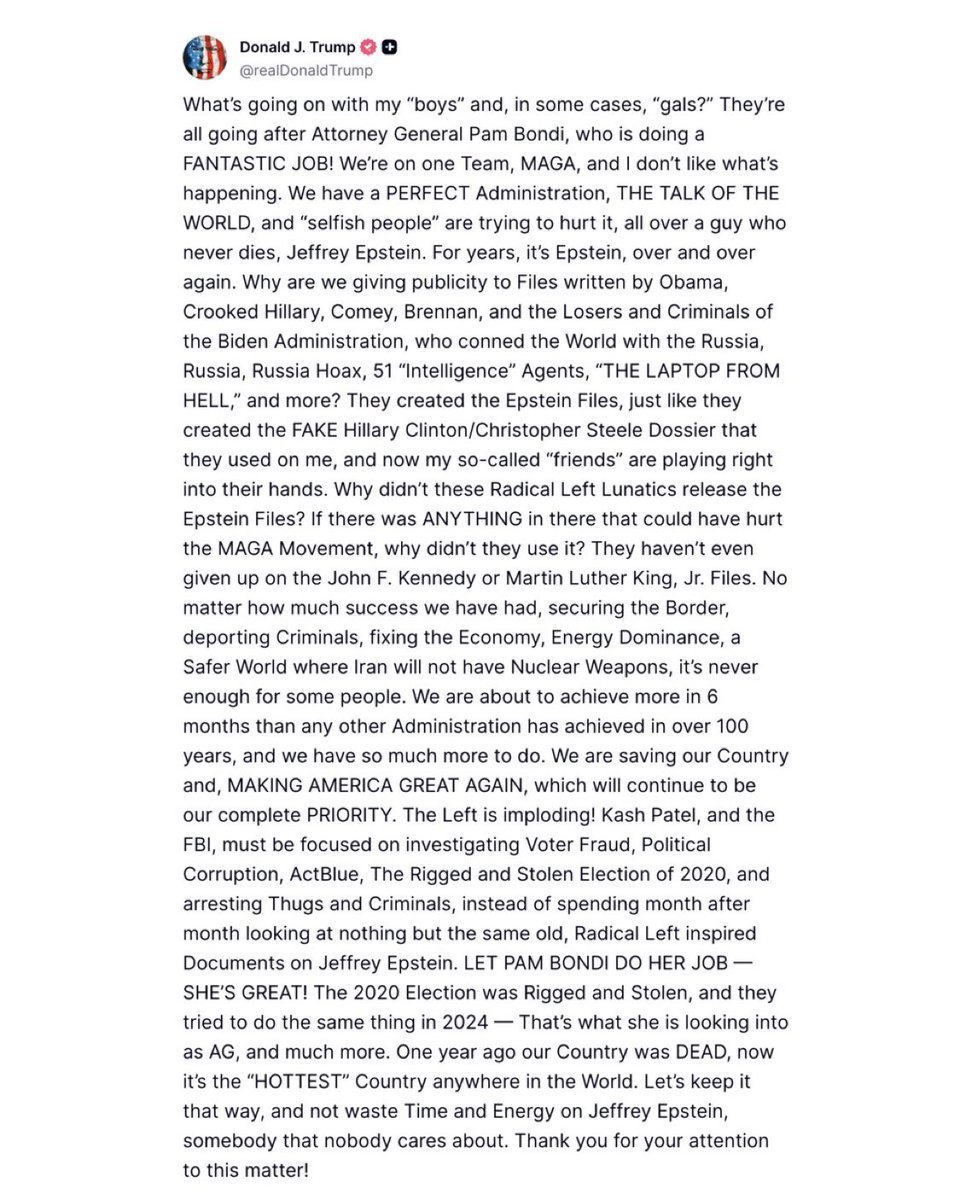 opinioneur's tweet image. Wild how Epstein was “important” when Trump smeared the Clintons with him in 2016… but now it’s “nobody cares” and “selfish people” when the spotlight turns toward him and his crew. Amazing how fast Epstein turned from predator to inconvenience. #Trump #Epstein