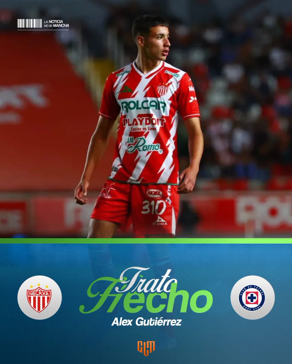 🚨Alex Gutiérrez es nuevo refuerzo de Cruz Azul. Llega definitivo desde Necaxa y firma por 5 años. ⬇️
am.com.mx/superdeportivo…