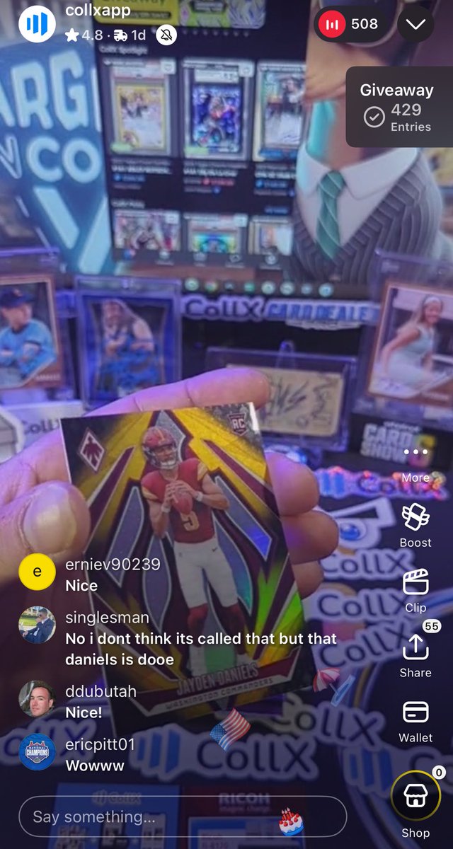 Sweet numbered Jayden for the free on ⁦<a href="/CollX_App/">CollX: Sports Card Scanner</a>⁩ givvy on ⁦<a href="/Whatnot/">Whatnot</a>⁩