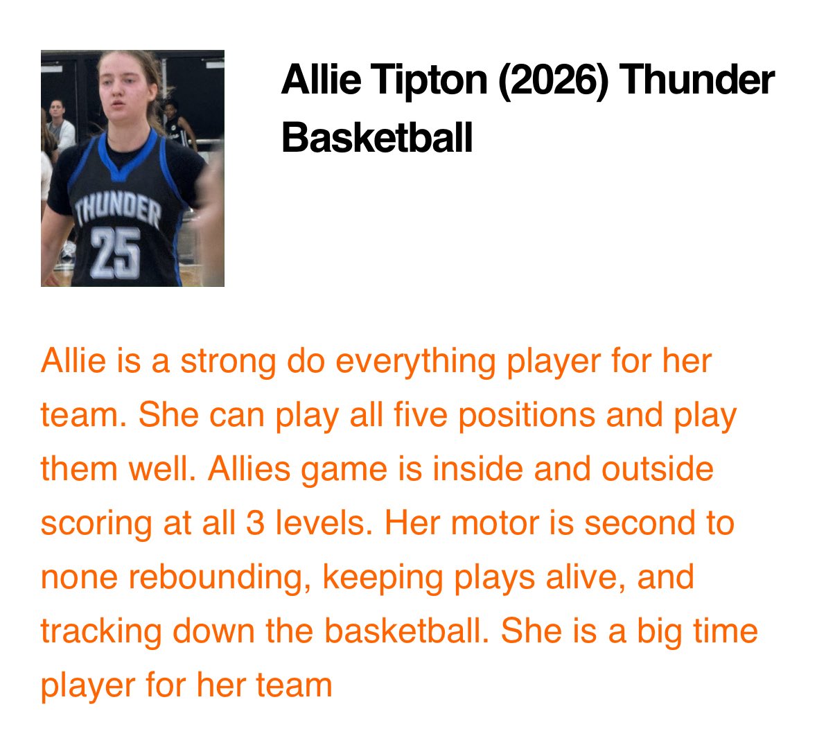 Allie Tipton (@allietipton) on Twitter photo Thank you <a href="/NE2KHoops/">NE2KHoops</a> for the write up!!!
 <a href="/thunderbballinc/">Thunderbball</a> 
<a href="/OHS_LadyOHoops/">OHS_LadyOwls</a> Thank you <a href="/NE2KHoops/">NE2KHoops</a> for the write up!!!
 <a href="/thunderbballinc/">Thunderbball</a> 
<a href="/OHS_LadyOHoops/">OHS_LadyOwls</a>