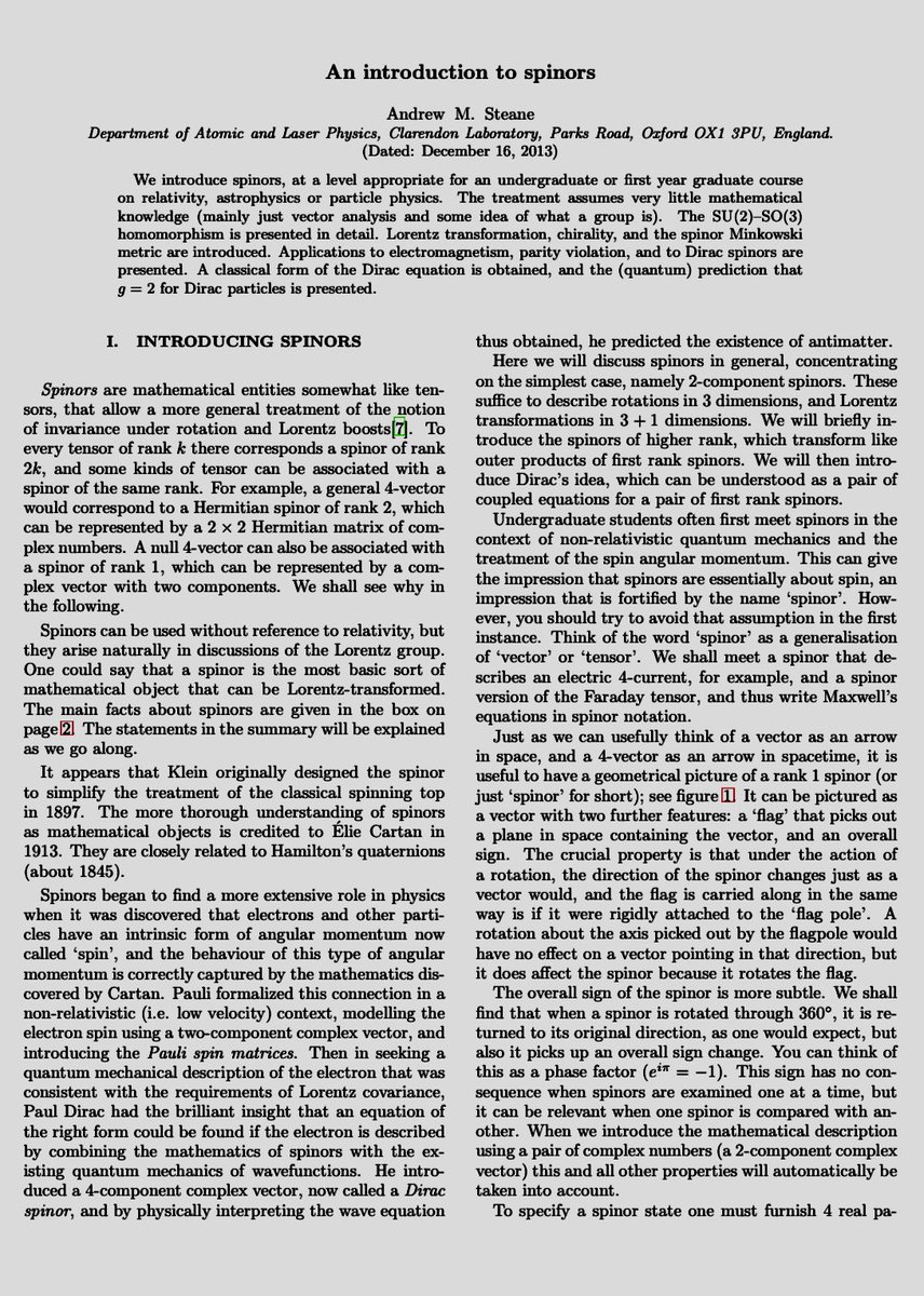 MagnetReconnect's tweet image. Analysis of #Spinors 

arxiv.org/pdf/1312.3824