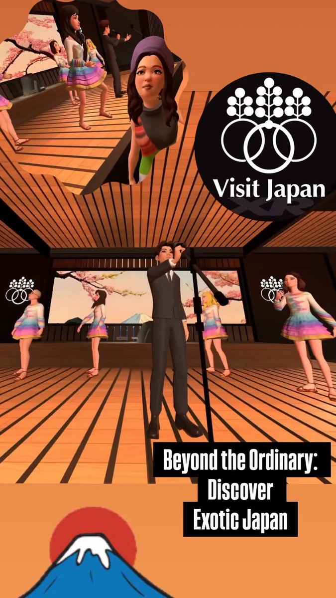 日本人が安心して集える場。
旅人とも出会い、自然に学びが生まれる交差点。
Visit Japanは、文化と学びが融合する
本格的マルチ機能ワールドへ進化中。🌏🌸
Stay Tuned. Coming Soon.
#MetaHorizonWorlds #VisitJapanXR