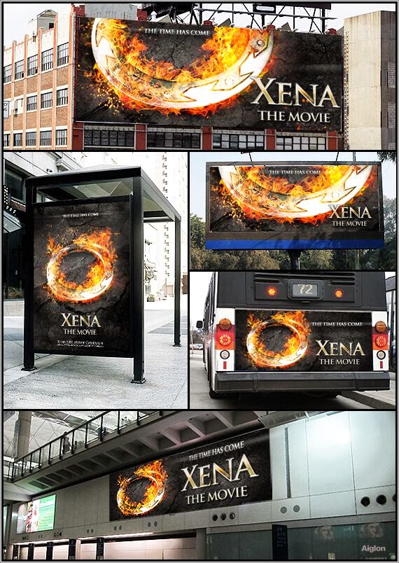 XenaWatch's tweet image. What a great movie poster this would be for a Xena movie, @RealLucyLawless. 
Credit: Jazzy