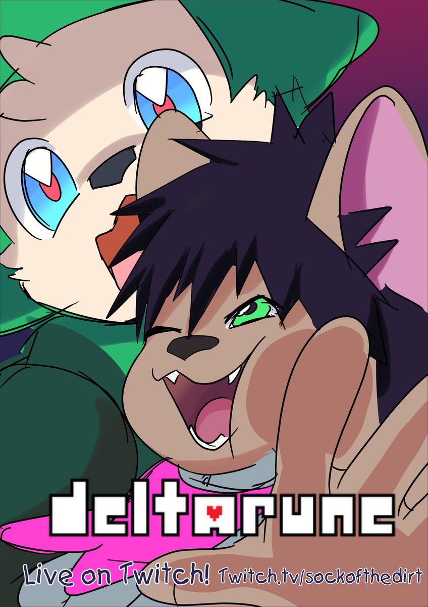 Can someone come watch Shoo for me so I can play this dang game!
Playing Deltarune now over at 
twitch.tv/sockofthedirt