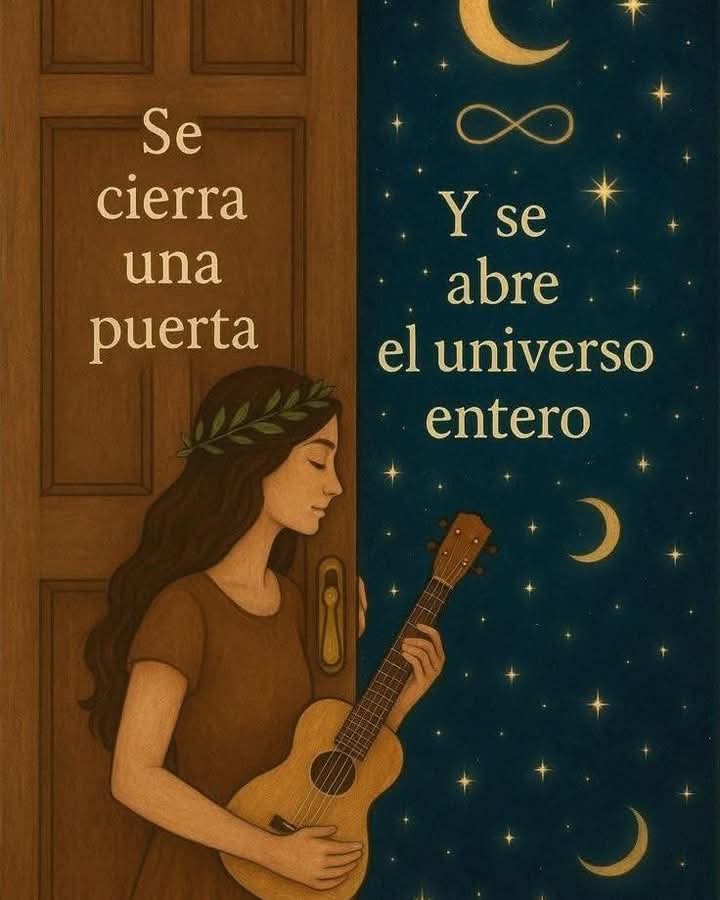"Buenas noches... que el universo abra sus secretos cuando todo parezca cerrarse."