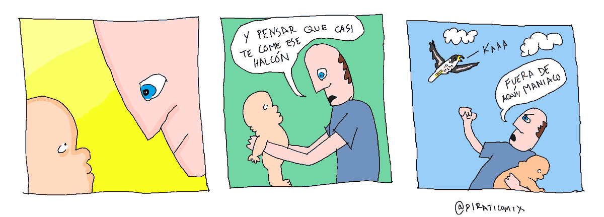 piraticomix's tweet photo. dude &amp; bebe (1/∞) #comic https://t.co/pfxedaNM8t