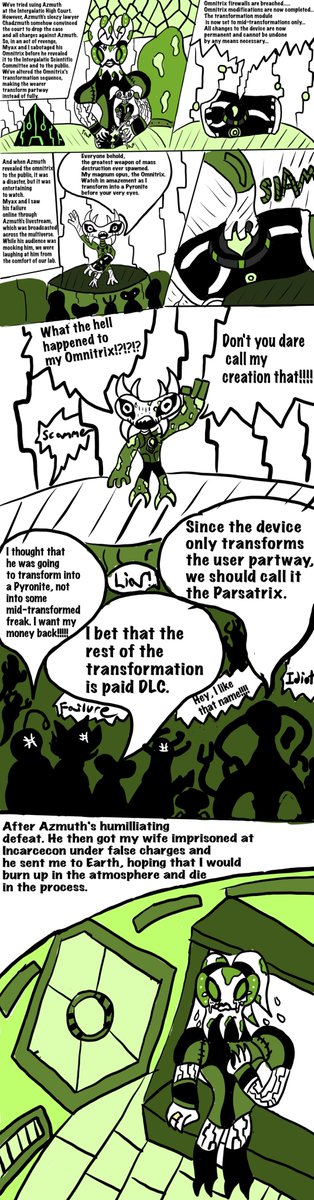 mushaotic52086's tweet photo. Ben 10 Parsatrix Chapter 4 p1: Origins of the Parsatrix #newomnitrix #ReviveBen10 #Ben10 #Ben10 #Parsatrix #xelutrix #Chaquetrixfanart #trixthealien #krita #ben10redesign #ben10parsatrix #ben10fanart #Feedback https://t.co/CP355mpvtt