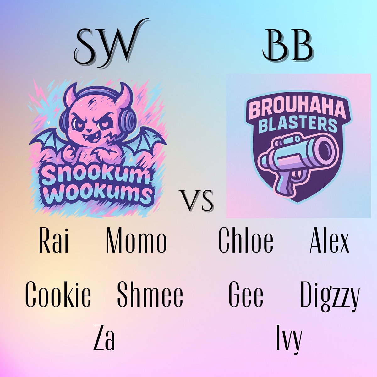 FX’s first community 10 man ! Team Snookum Wookums vs Brouhaha Blasters  

🕰️ TONIGHT ! 7:30pm AEST
📺 twitch.tv/fearlessesport…