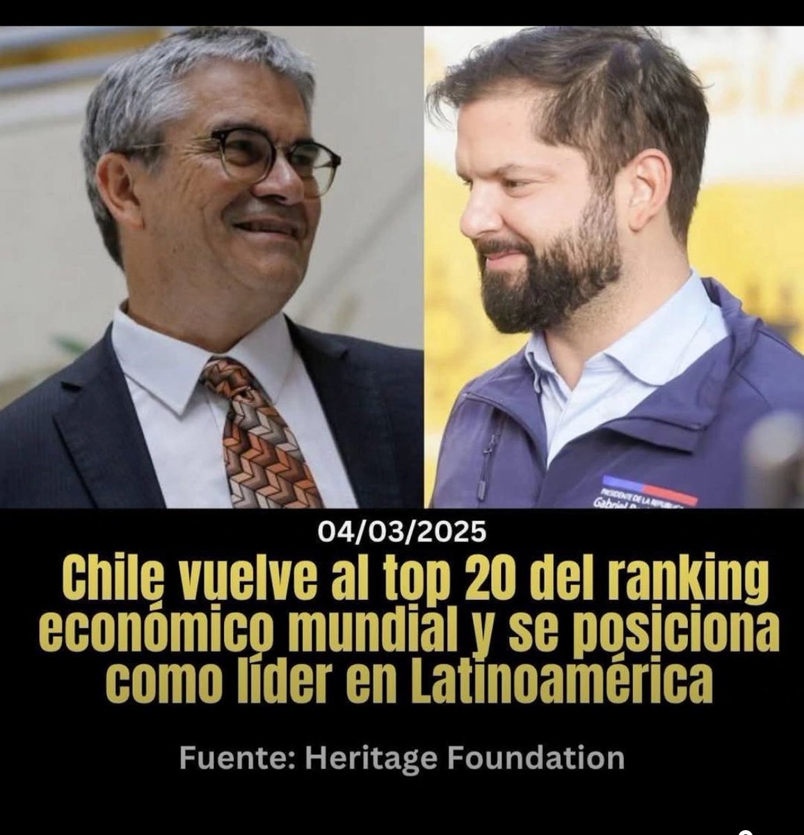 Cosas que la prensa ensobrada derechista chilena no te mostrará y que son relevantes para el país.
Felicitaciónes presidente <a href="/GabrielBoric/">Gabriel Boric Font</a> y ministro <a href="/mariomarcelc/">Mario Marcel Cullell</a> . 👏👏👏
