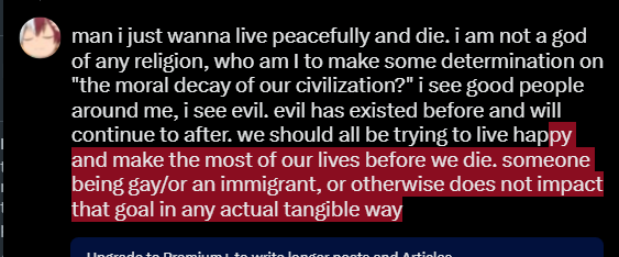 CreepSplosion's tweet photo. @Yuri_Berritan @brocbaney this is the last thing ill say, if you cannot sympathize with the desire to simply just live, i don't know what you want me to say. there are tensions due to cultures and race, but even those dont get in the way of the goal unless fueled by politicians and radicals. https://t.co/YByuejhFxJ