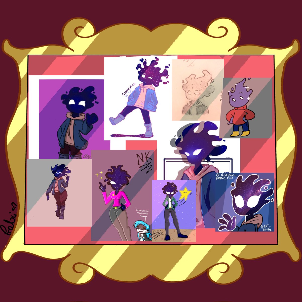 Gabriel80065150's tweet image. my wall of fanarts of my little stars ♡
I love them all
#oc #originalcharacterart #art