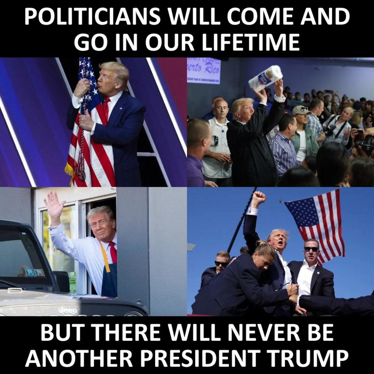 So true! God bless the American peoples president 🙏