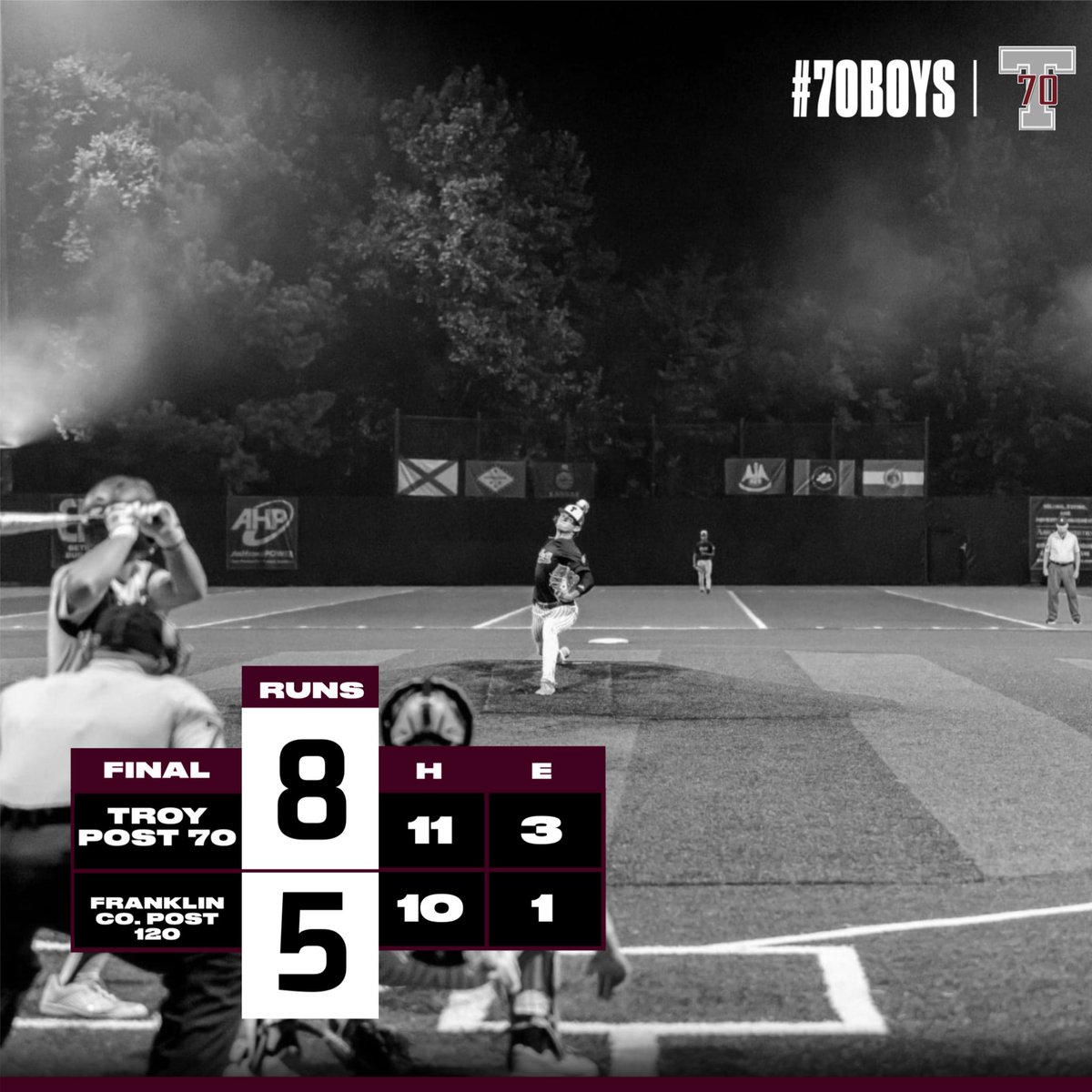 Troy AL Post 70 Baseball (@post70baseball) on Twitter photo Post 70 17U wins round 1 of bracket play to advance to the semi-finals tomorrow!
▫️<a href="/Jacobshiverr/">Jacob Shiver</a> 3-3, 2B
▫️<a href="/NoahCurry382391/">Noah Curry</a> 3-3, 3 RBIs
▫️<a href="/Davis_Shiverr/">Davis Shiver</a> 2-3, 2 RBIs
▫️<a href="/NBoatwright7/">Nicholas Boatwright</a> 1-2, 2 RBIs
▫️<a href="/blaynewood2007/">Blayne Wood</a> 1B & RBI
▫️<a href="/Bryce16Rushing/">Bryce Rushing</a> 2B Post 70 17U wins round 1 of bracket play to advance to the semi-finals tomorrow!
▫️<a href="/Jacobshiverr/">Jacob Shiver</a> 3-3, 2B
▫️<a href="/NoahCurry382391/">Noah Curry</a> 3-3, 3 RBIs
▫️<a href="/Davis_Shiverr/">Davis Shiver</a> 2-3, 2 RBIs
▫️<a href="/NBoatwright7/">Nicholas Boatwright</a> 1-2, 2 RBIs
▫️<a href="/blaynewood2007/">Blayne Wood</a> 1B & RBI
▫️<a href="/Bryce16Rushing/">Bryce Rushing</a> 2B