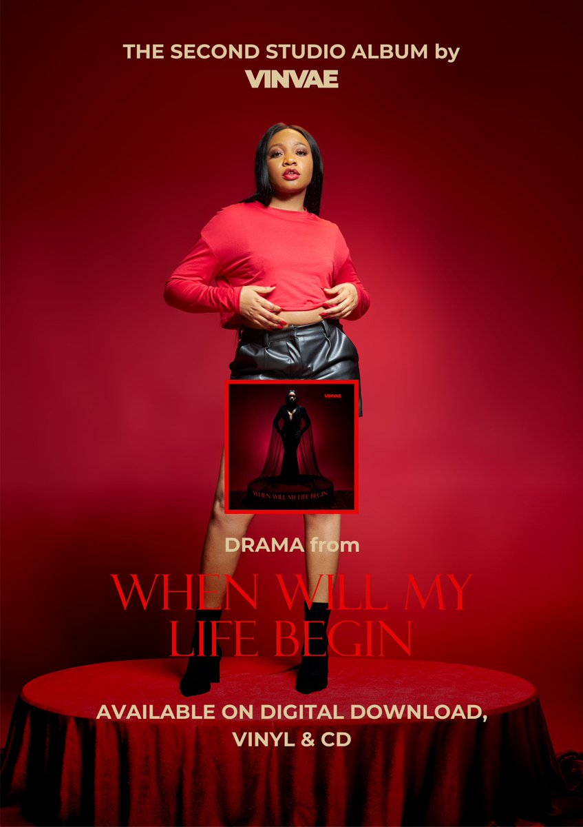 vinvae's tweet image. Pre-Order: vinvae.com/shop

Drama - from the second studio album “When Will My Life Begin”

Pre-order now. Available on digital download, vinyl, and CD. Out August 2nd.