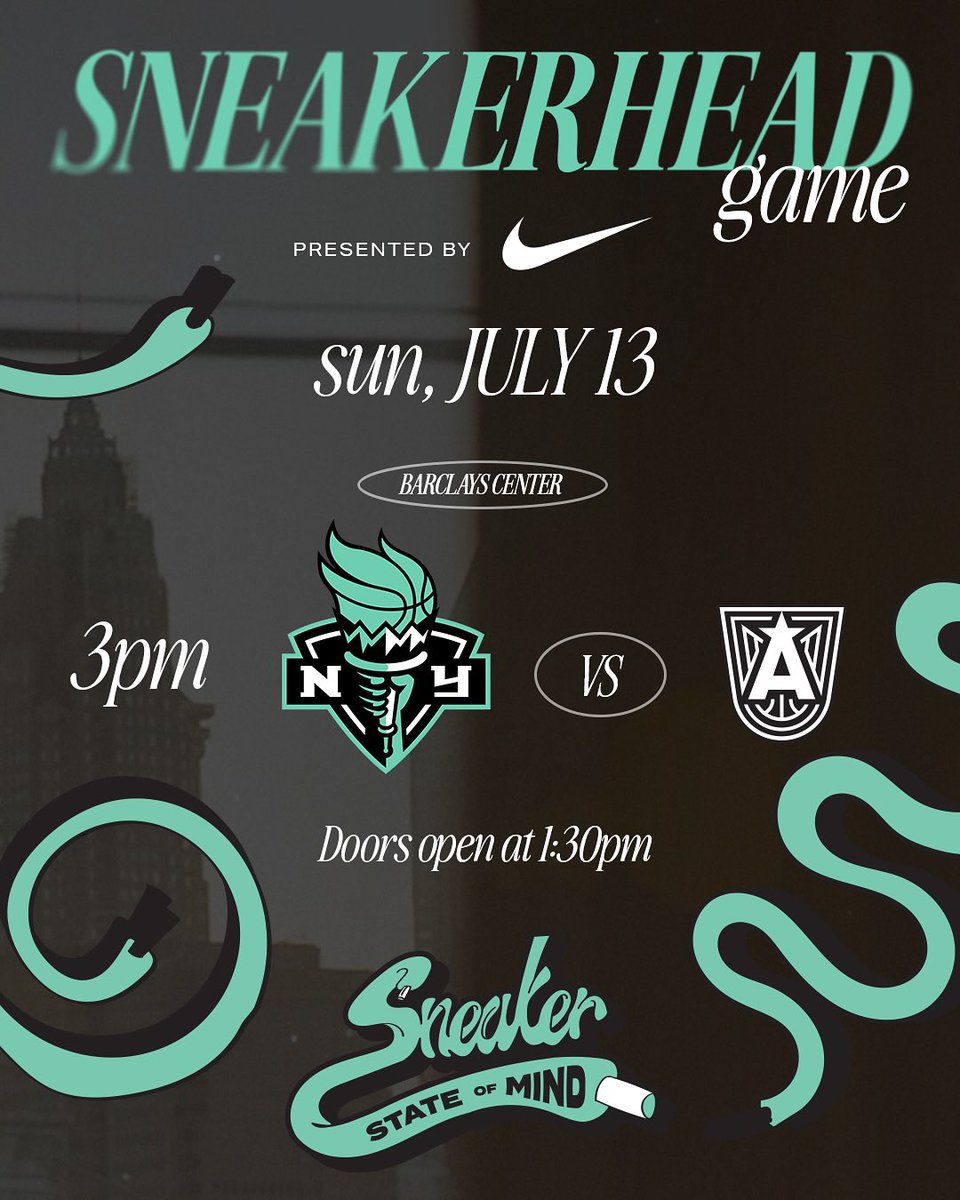 SoleRetriever's tweet photo. The @nyliberty are hosting their ‘Sneakerhead Game’ tomorrow at Barclays Center 🗽👟

-Nike AF1 “NY vs NY” Keychain Giveaway
-Nike Sabrina 3 Unveil Activation
-Exclusive Sneakerhead Merch &amp; More https://t.co/7lBTR7rgQu