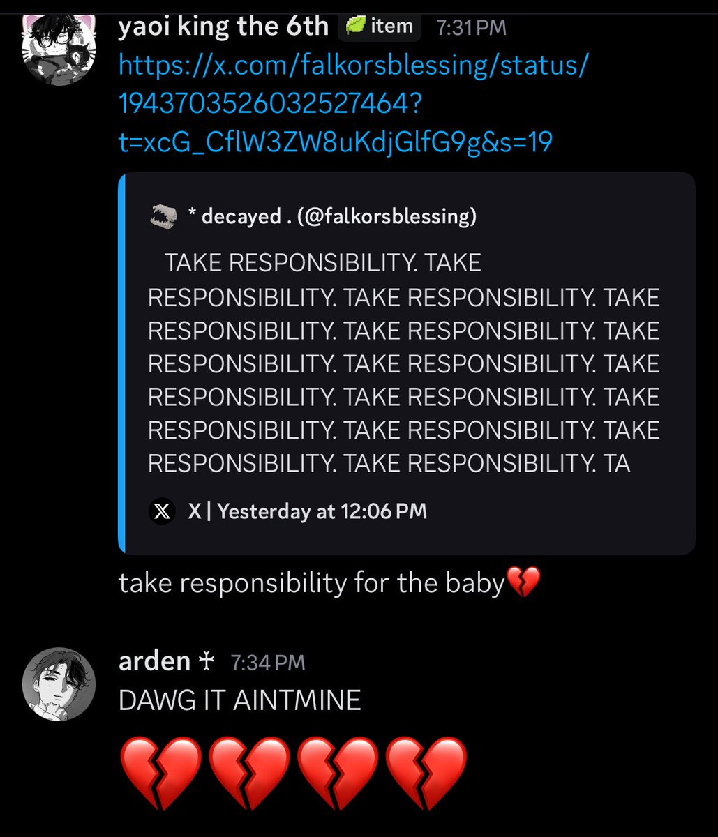 svndayzhalo's tweet photo. someone tell jun to stop trying to force me to pay child support 💔💔 #ITSNOTMINE https://t.co/ex1J0bqzjN