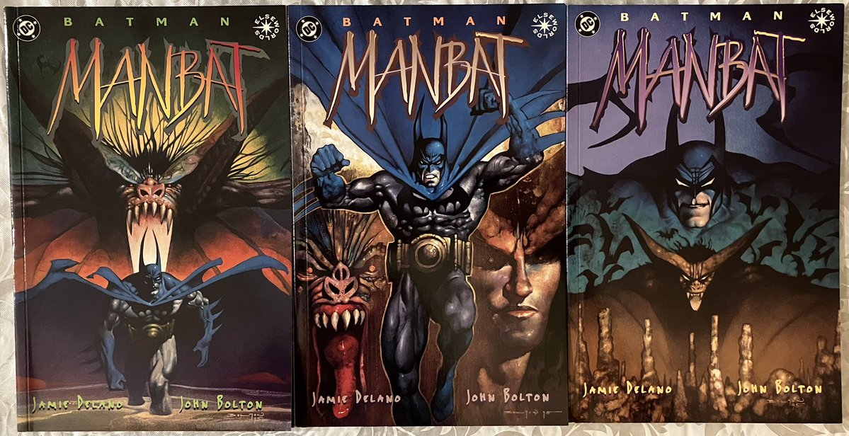 BrianMcquery's tweet image. I just read these Batman comics that I bought years ago and sat unread in long boxes.
Writers:
Jamie Delano
Jeph Loeb
Ron Marz @ronmarz
Doug Moench
Artists:
John Bolton @boltonstudio
Darwyn Cooke @ArtDarwyn
Bernie Wrightson
Paul Gulacy @pgulacy1
@Batman
@DCOfficial