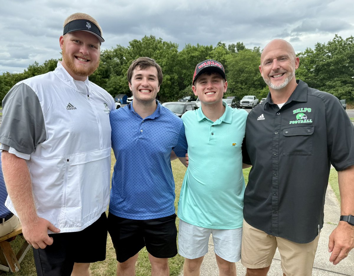 TrevorFaughnder's tweet image. Had a great time playing with my family at the annual QBC Valpo Vikings Golf Outing and Auction! Thankful for the community support for our football program! My family foursome was 13 under par for the day. Also, if you haven’t played golf with a cannon before, you’re missing…