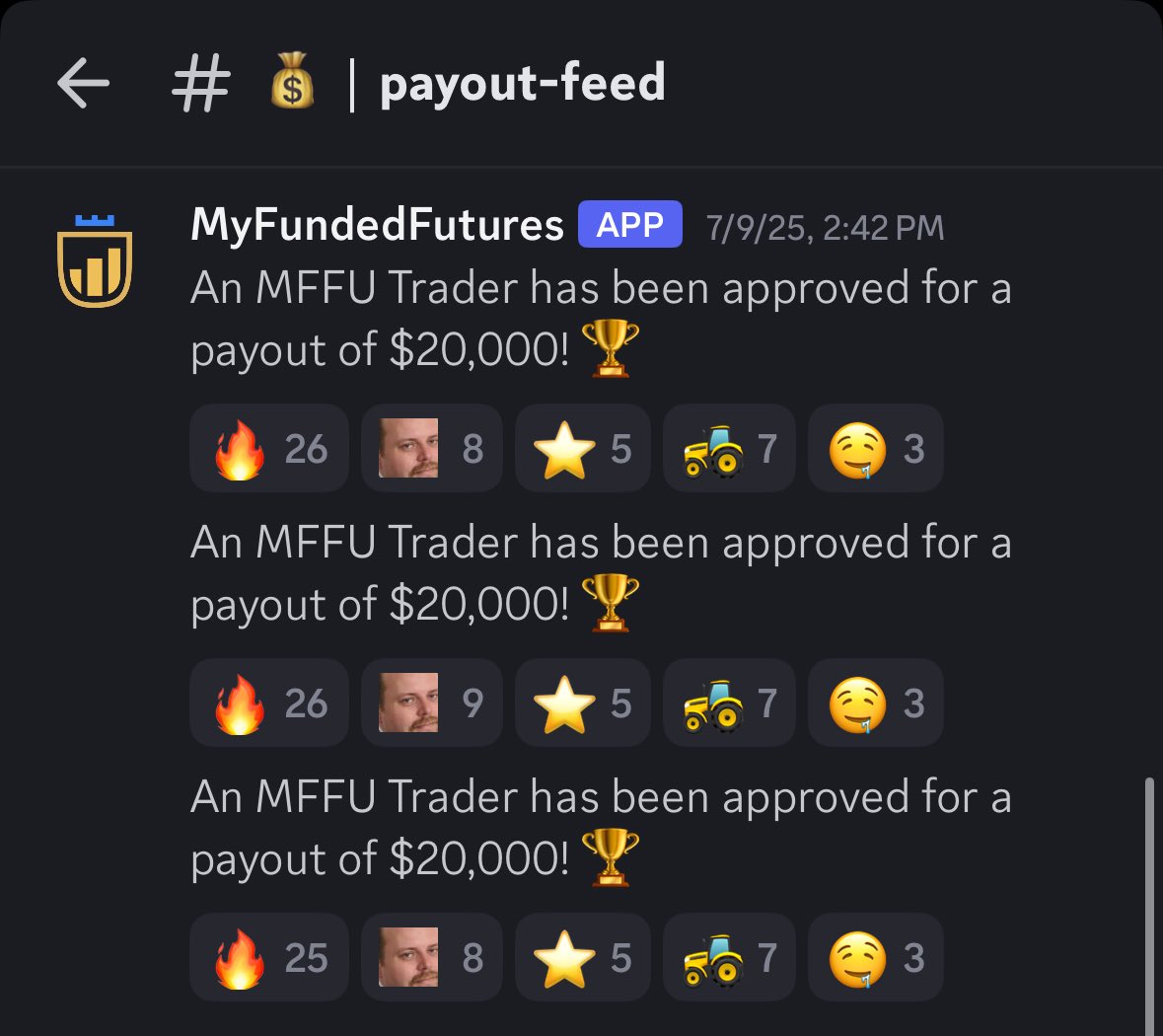 FarmforAnswers's tweet image. Giveaway!
I have got three @MyFundedFutures 50k starter accounts to give away!
I did my first giveaway when I began the Expert accounts, so what better way to celebrate a $60,000 payout and $20,000 live account than another giveaway?!
To be eligible:
-Follow me
-Like this…