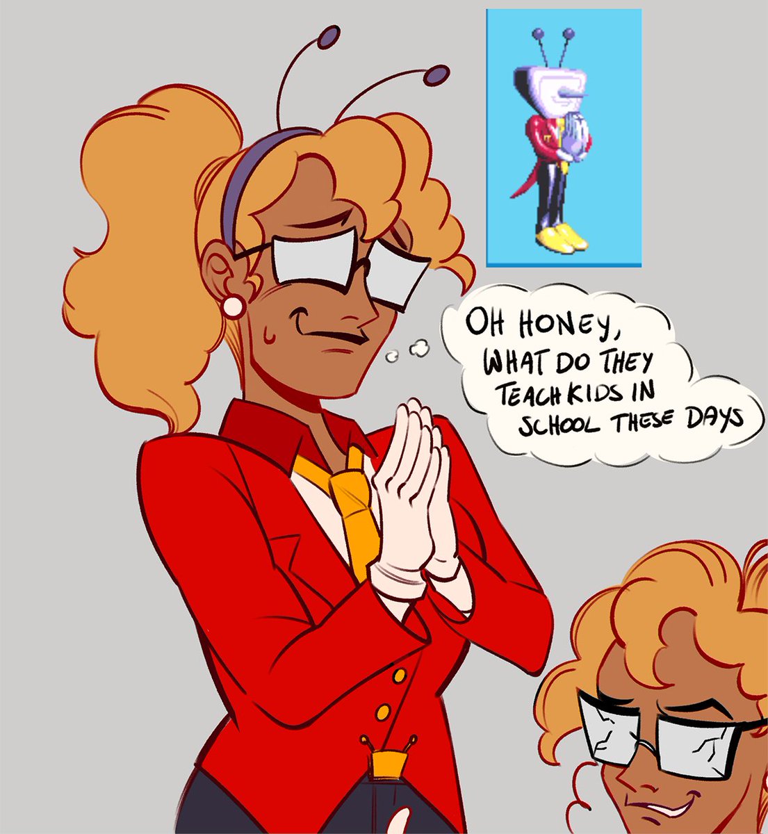 monameiart's tweet image. human tenna girl edition π #deltarune #tenna #DeltaruneChapter3