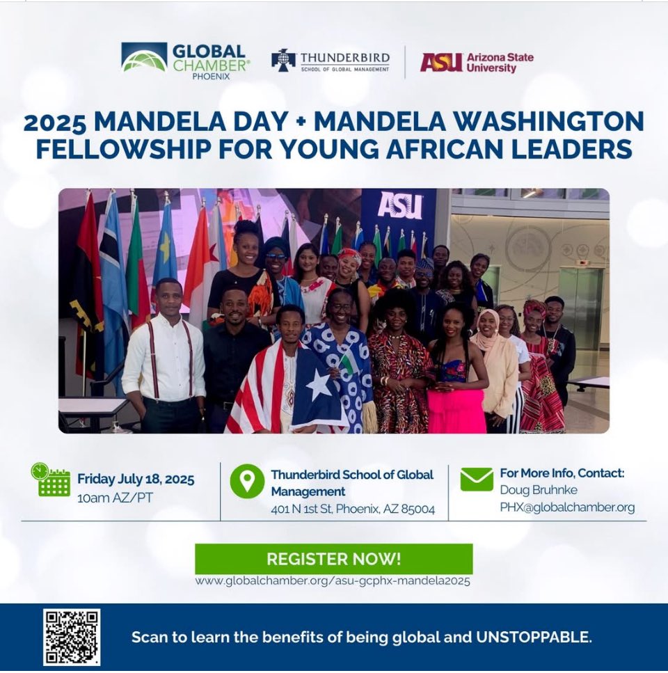 𝗕𝗲 𝗜𝗻𝘀𝗽𝗶𝗿𝗲𝗱 𝗮𝗻𝗱 𝗖𝗲𝗹𝗲𝗯𝗿𝗮𝘁𝗲 𝗠𝗮𝗻𝗱𝗲𝗹𝗮 𝗗𝗮𝘆 𝘄𝗶𝘁𝗵 𝗔𝗦𝗨, 𝗧𝗵𝘂𝗻𝗱𝗲𝗿𝗯𝗶𝗿𝗱, 𝗮𝗻𝗱 𝗚𝗹𝗼𝗯𝗮𝗹 𝗖𝗵𝗮𝗺𝗯𝗲𝗿® 𝗣𝗛𝗫! 🇿🇦🌍

🗓️ 𝗙𝗿𝗶𝗱𝗮𝘆, 𝗝𝘂𝗹𝘆 𝟭𝟴 | 𝟭𝟬:𝟬𝟬 𝗔𝗠

🔗 𝗥𝗲𝗴𝗶𝘀𝘁𝗲𝗿 𝗵𝗲𝗿𝗲: globalchamber.org/asu-gcphx-mand…