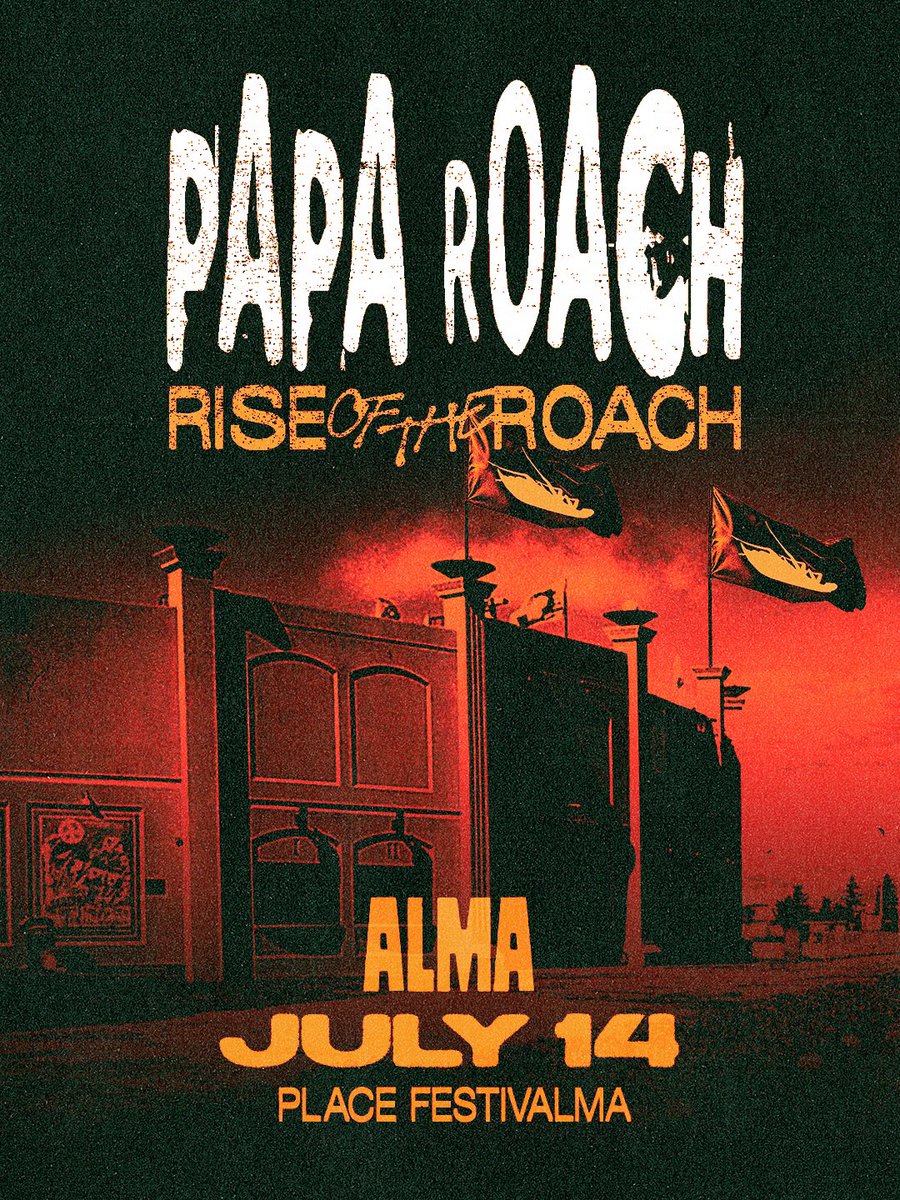 paparoach's tweet image. 🇨🇦CANADA, LAST CALL FOR TICKETS🔥
riseoftheroach.com 

We kick it off in Québec this Monday.
Come celebrate 25 years of INFEST with us!

🪳JULY DATES👇
14/7 - Alma, QC
16/7 - Saint-Georges, QC
17/7 - Sherbrooke, QC
19/7 - Ottawa, ON
20/7 - Nicolet, QC
22/7 - Quebec City, QC