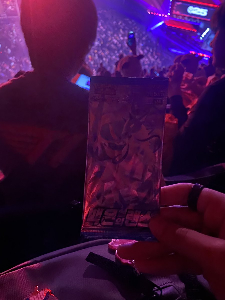 animositylol's tweet image. opening this Korean Pokémon pack when Faker makes a crazy play.
