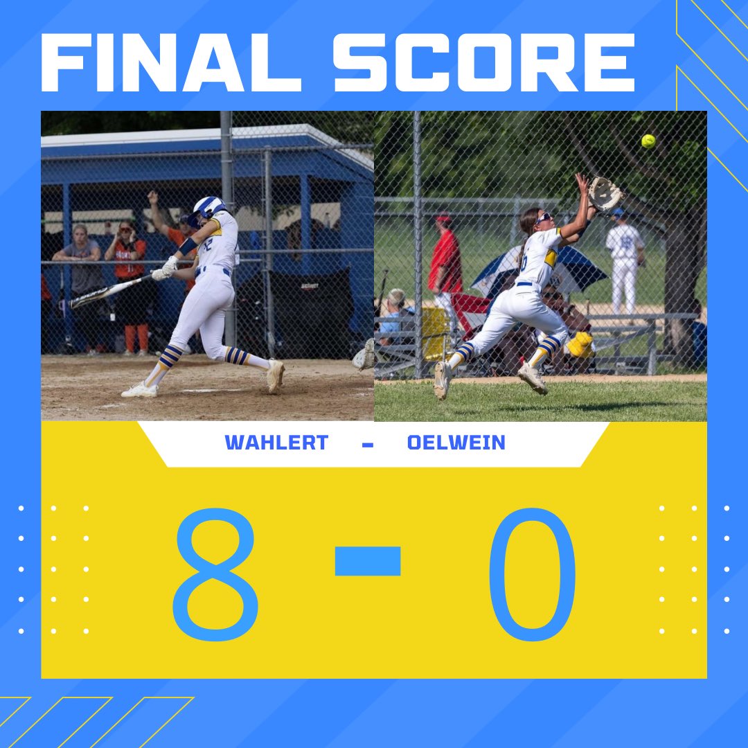 We beat Oelwein and will host the regional final on Tuesday. Julia Roth with the win and goes 3 for 3 with a homerun. Kylie Sieverding and Anna Roling both with 2 hits. Roling with a 3 run homerun! We will play to winner of West Delaware and Crestwood!