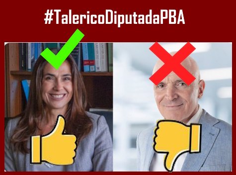 #TalericoDiputadaPBA
#VotoPROsinFusion