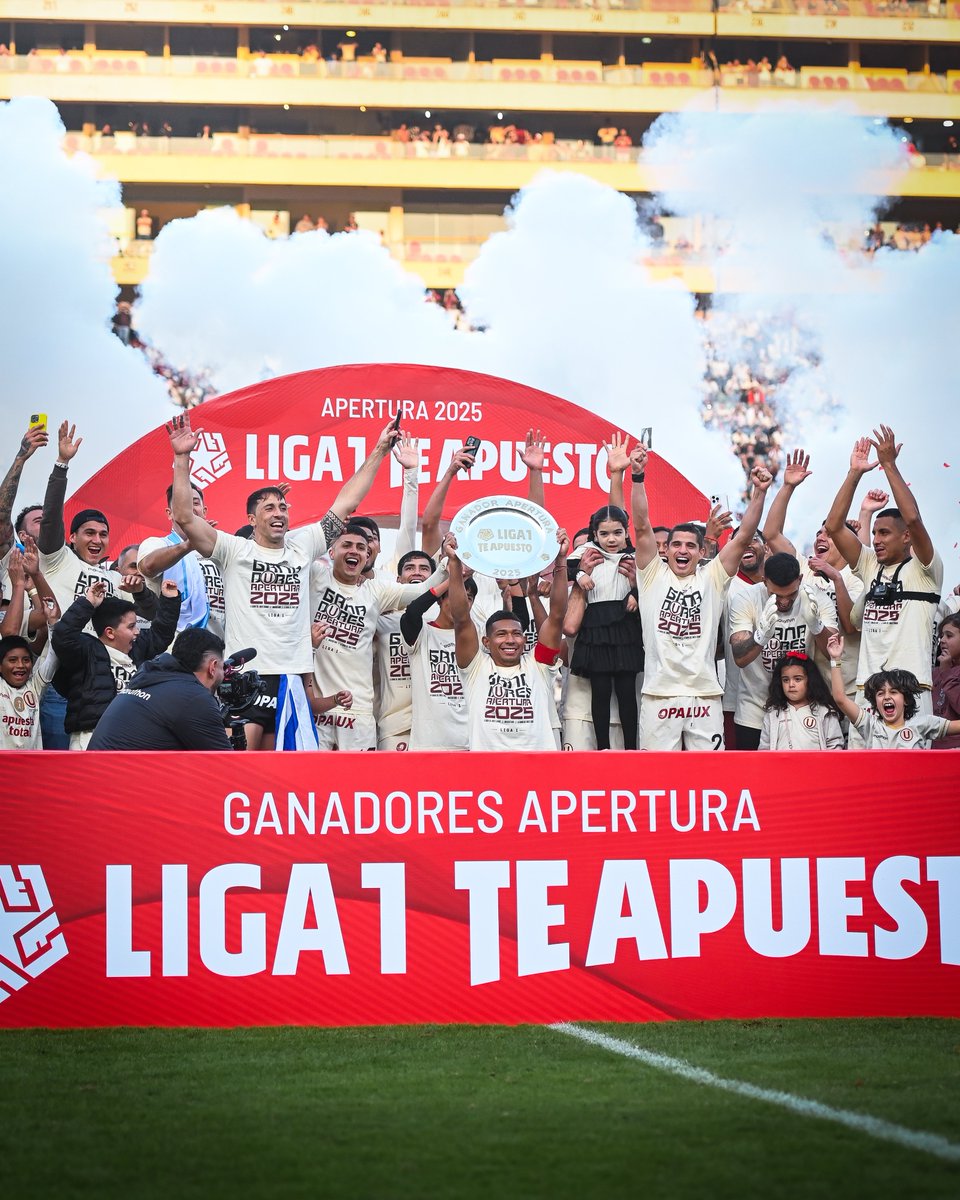 ¡Felicidades, <a href="/Universitario/">Universitario</a>! Ganador del Torneo Apertura en Perú 👏🇵🇪

📷 <a href="/Universitario/">Universitario</a> 

#CreeEnGrande