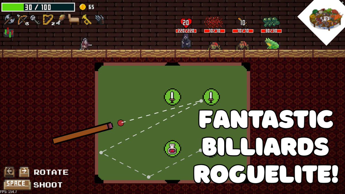 The Indie Buffet (@theindiebuffet) on Twitter photo Having a Peglin feel, I absolutely loved the concept of this game. Playing a round of pool while defeating enemies can be a good time, with a lot of items to completely change how you play pool for the game!
youtu.be/IWzKTefwkRU
<a href="/hadegames_/">Hade Games</a> Having a Peglin feel, I absolutely loved the concept of this game. Playing a round of pool while defeating enemies can be a good time, with a lot of items to completely change how you play pool for the game!
youtu.be/IWzKTefwkRU
<a href="/hadegames_/">Hade Games</a>