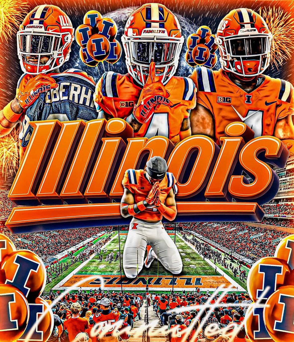 #IlliniNation, let’s welcome #Illini legacy, four-star St. Louis (Mo.) Kirkwood athlete Jacob Eberhart to the #famILLy! 🔶🔷🏈