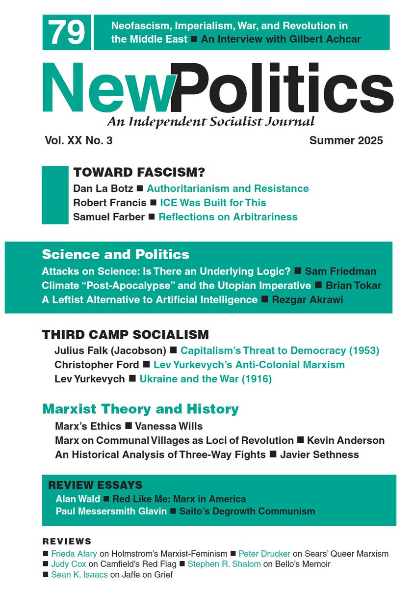 wald_alan66447's tweet image. Summer issue of NEW POLITICS has my review essay on Andrew Hartman's brilliant KARL MARX IN AMERICA--here is cover (I haven't seen the issue yet).
