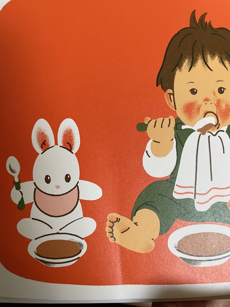朝活。息子たちのせがまれるままに、『きゅっきゅっきゅっ』を13回連続で読み聞かせ。

3歳息子「うさぎさんの、このピンクのところ、おくち？」

そういう見方があったか！！

しばらく笑いが止まらなくなった🤣🤣🤣