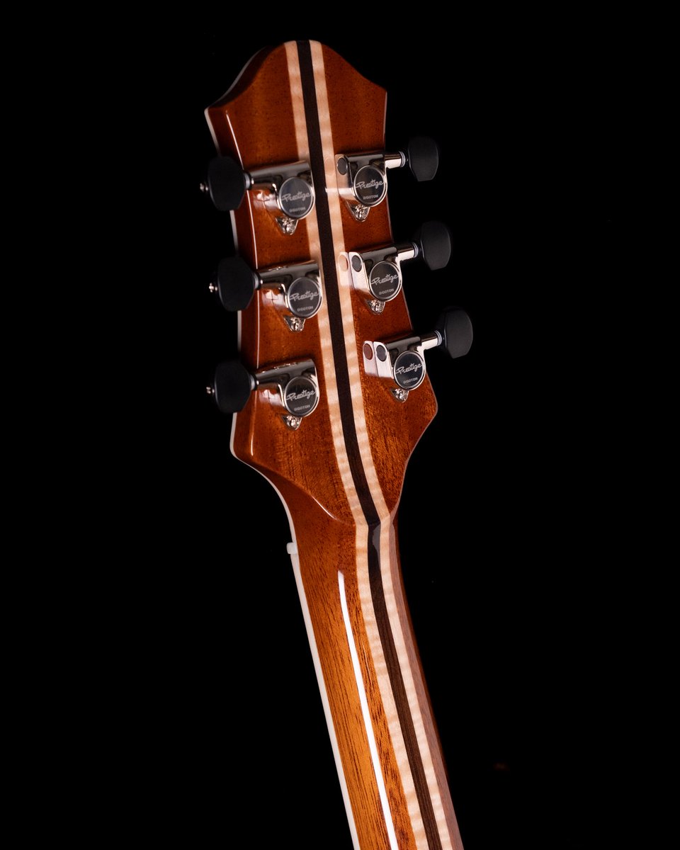 PrestigeGuitars's tweet image. We have this stunning Master Built Elite Semi-Hollow available in our custom shop. Quilted Maple top with Forest Green Burst finish. Any takers?