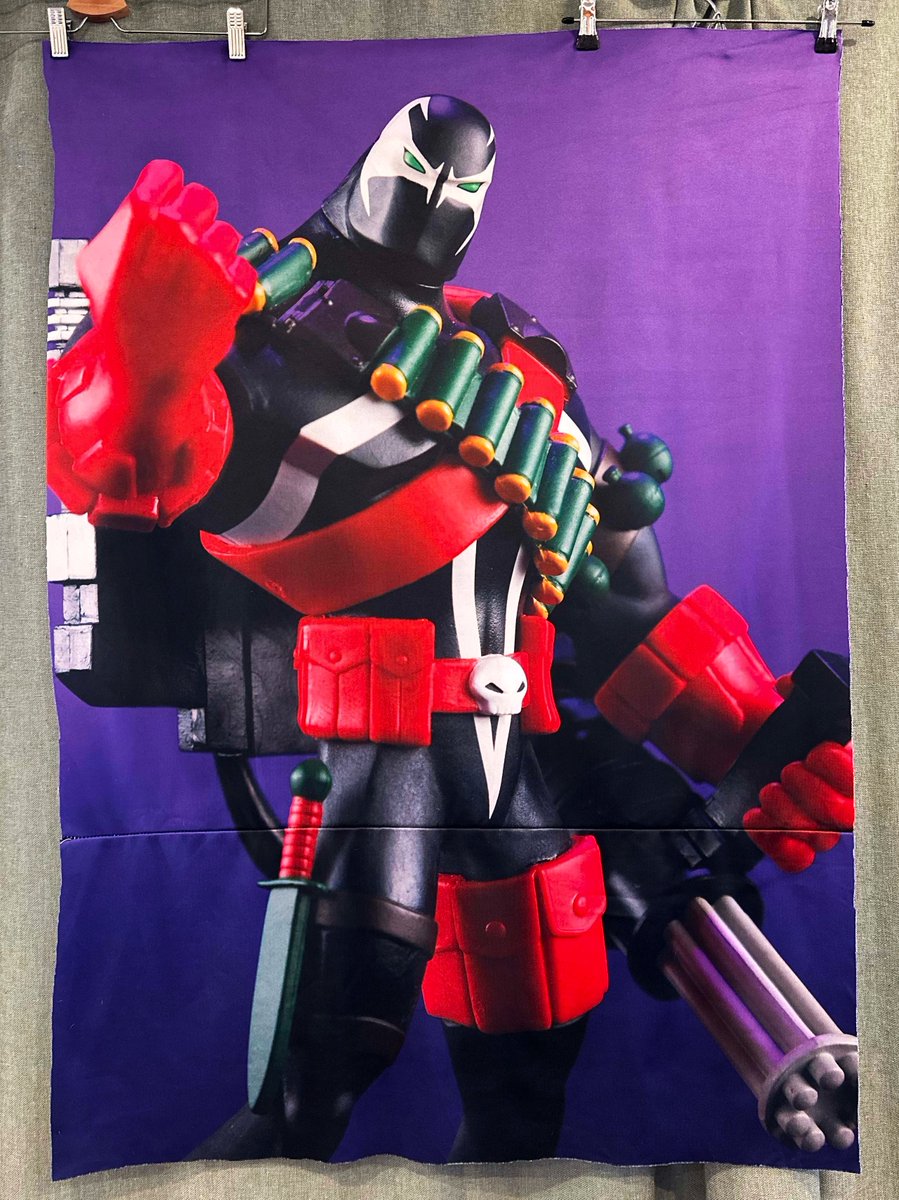 Commando Spawn action figure cutout piece from Todd McFarlane's San Diego Comic-Con "Buy The Booth" Whatnot auction (2024).
#Spawn