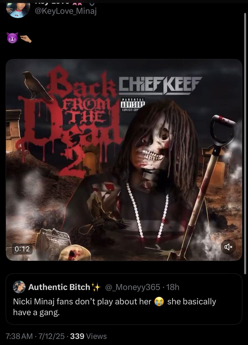 X bogus or who reported my post ….. OR is it bc it’s pertaining to Nicki Minaj ?????🙄