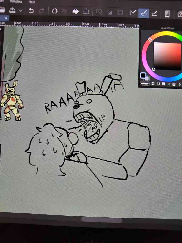 WangoMeed's tweet image. Doodles of my partner&apos;s #dbd springtrap moments