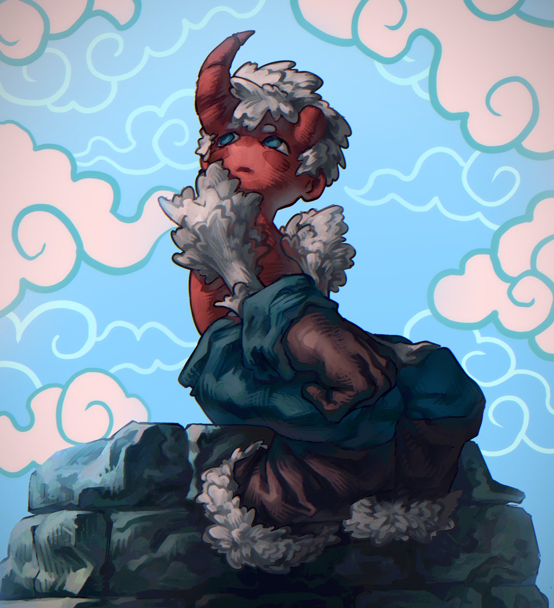 MememellowA's tweet image. Maku (sona) 🍥 #digitalart #oc